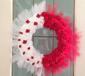 how to make the easiest canada day wreath , crafts, how to, wreaths