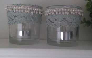  Lindos suportes de vela feitos de potes de vela antigos