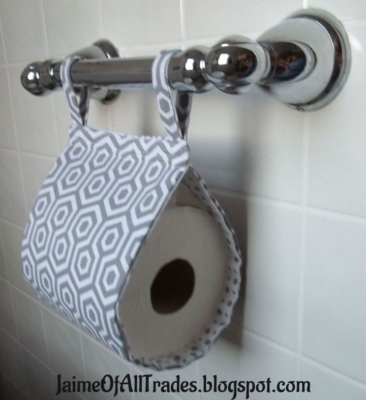 Fabric Toilet Paper Holder | Hometalk Fabric Toilet Paper Holder | Hometalk