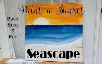  Pinte um pôster ou foto de uma paisagem marinha