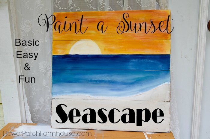 pinte um pster ou foto de uma paisagem marinha