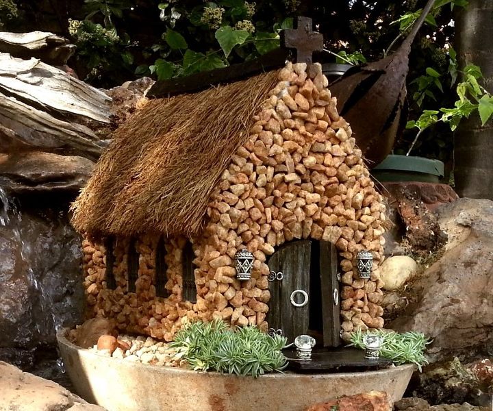 haz una pequena iglesia para tu jardin en miniatura