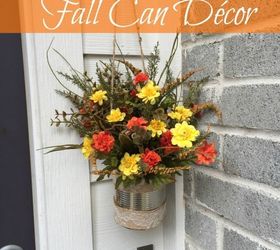 diy fall or any season can d cor, container gardening, gardening