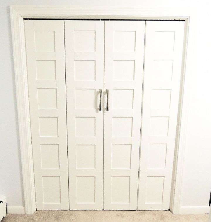 bi fold closet door facelift, closet