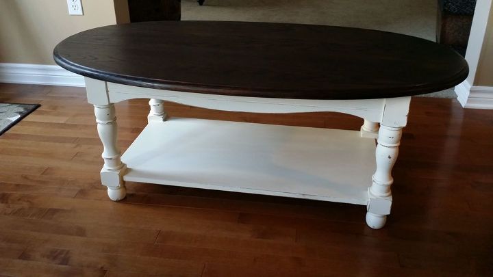 goodwill coffee table, painted furniture