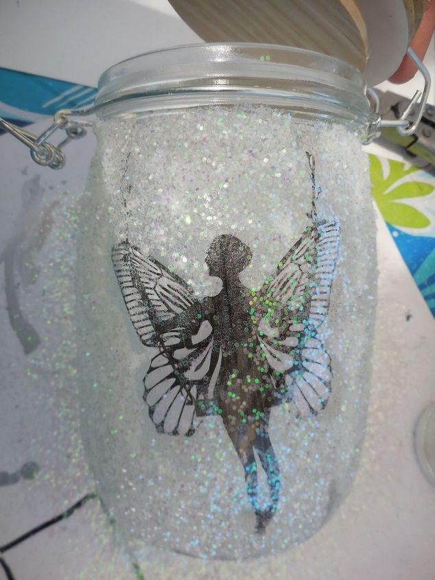 fairy jar, crafts, decoupage, lighting, mason jars