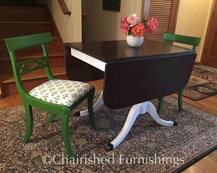 actualizacin de una vieja mesa y sillas de hoja abatible