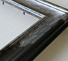 faux aged silver picture frame, crafts, how to