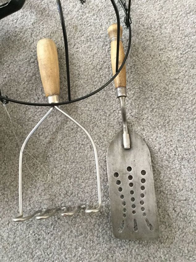 grandma s utensil solar windchime, crafts, outdoor living, repurposing upcycling