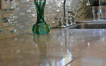 Marble Countertop Hack: How to Tile Over Laminate Countertop