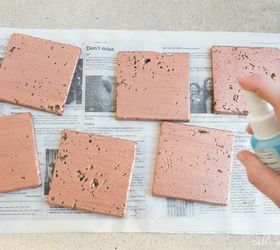 easy way to make a copper patina on tiles , painting, tiling