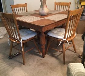 Painted oak kitchen discount chairs