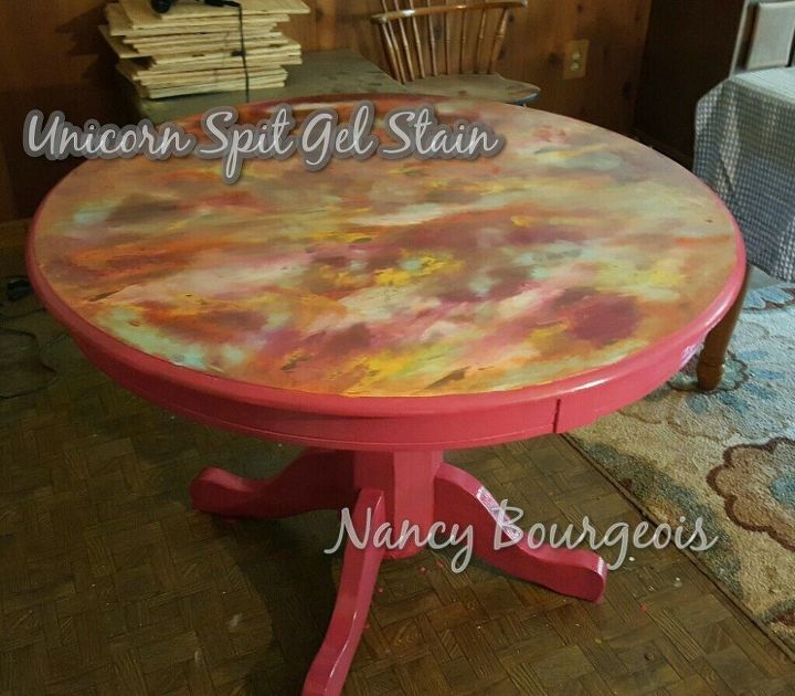 facebook yardsale site table upcycled with unicorn spit