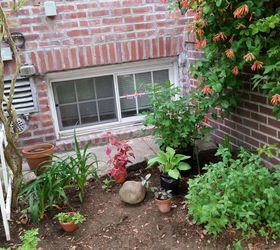 turn a meh corner garden corner into a wow in 6 easy steps, gardening, landscape, Place potted plants in tentative spots