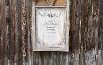 Upcycle to a Old Antique Window Frame....