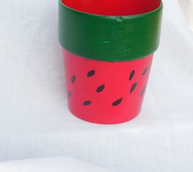 watermelon pot, container gardening, crafts, gardening