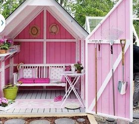 the she shed is taking over, garages, outdoor living, storage ideas