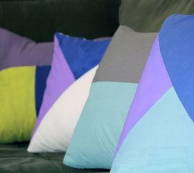 color block decorative pillows, crafts, how to, reupholster