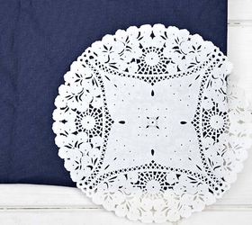 how to transform a pillow cushion with a paper doily, crafts, how to, reupholster