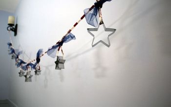 Make a July 4th Garland...Using Dollar Store Cookie Cutters!