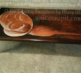 chiaroscuro calla lilly coffe table, painted furniture