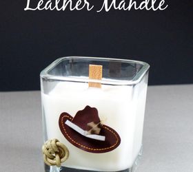 diy leather mandle for father s day, crafts, seasonal holiday decor