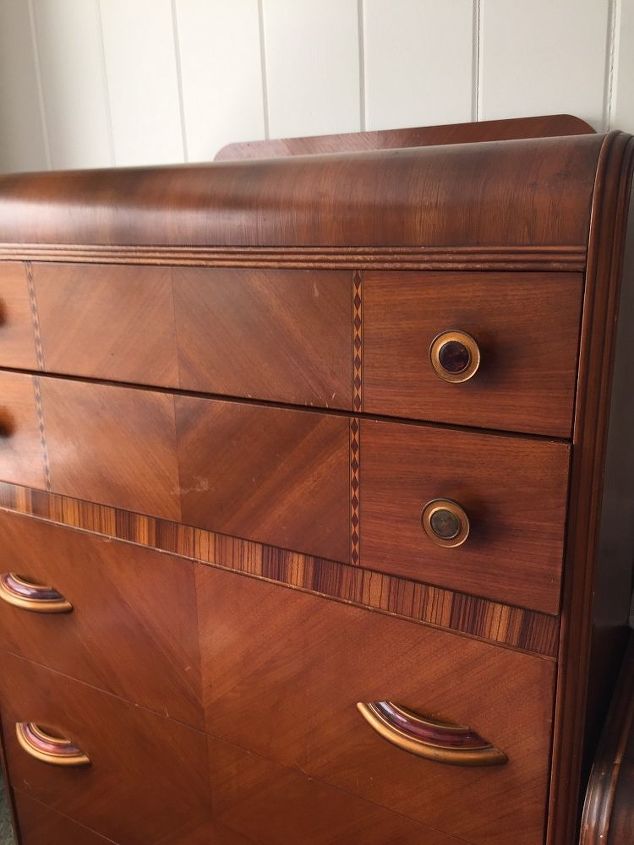 best way to clean strip and preserve veneer wood, Tall dresser