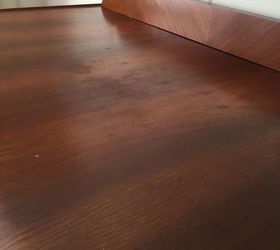 best way to clean strip and preserve veneer wood, Top of tall dresser