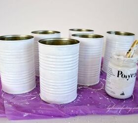 shabby french recycled tin cans, crafts, diy, how to, repurposing upcycling, shabby chic