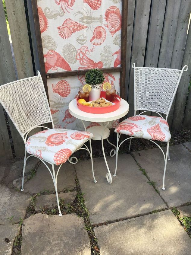 bistro set upcycle, outdoor furniture, painted furniture