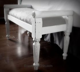 thrift store bench makeover, chalk paint, painted furniture