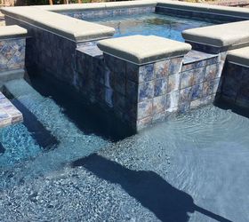 how to clean the tile of my pool, Salt water deposits I definitely want to get rid of
