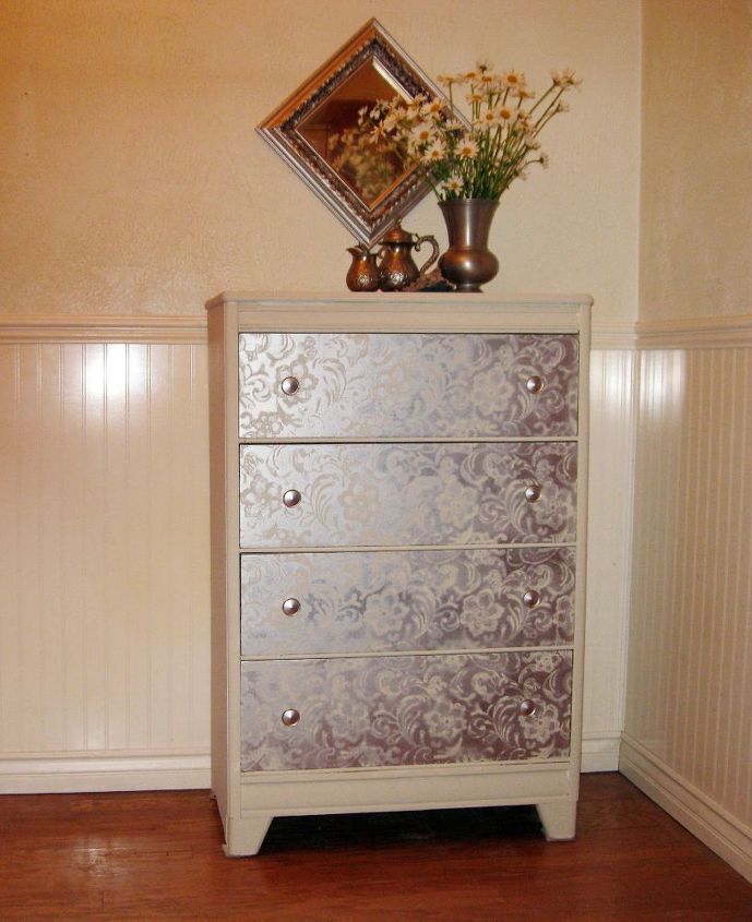 Dresser Makeover Silver Lace Hometalk