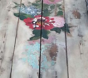 ron s custom table from scrap wood, chalk paint, outdoor living, painted furniture