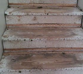 q removed carpet from stairs, home improvement, large home improvement projects, stairs, reupholster, Stairs