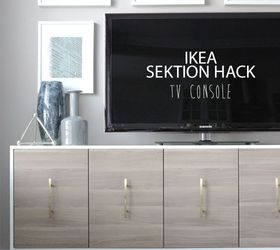 17 easy ways to make ikea furniture look amazingly high end, Mount SEKTION cabinets on a bench