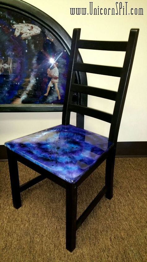 17 easy ways to make ikea furniture look amazingly high end, Give a KAUSTBY chair a intergalactic update