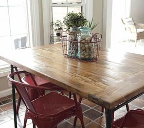 17 easy ways to make ikea furniture look amazingly high end, Turn a glass top table farmhouse with wood