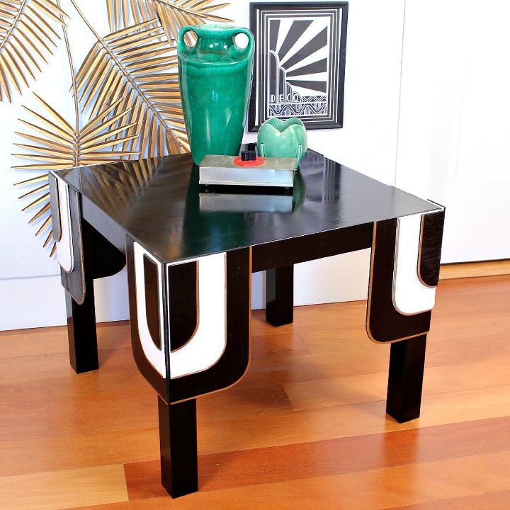 17 easy ways to make ikea furniture look amazingly high end, Turn a LACK table into an Art Deco beauty