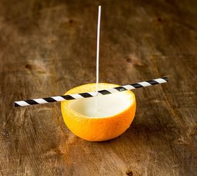 how to make homemade candles from citrus rinds, crafts, how to
