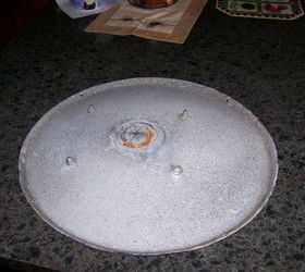 satellite dish to bird bath, back of dish
