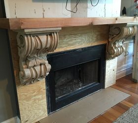 a dreamy fireplace , fireplaces mantels, home improvement, My Restoration Hardware Corbels