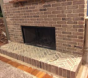 a dreamy fireplace , fireplaces mantels, home improvement, Brick part done