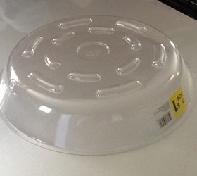 simple weather guard, how to, outdoor furniture, Plastic drip tray for flowers