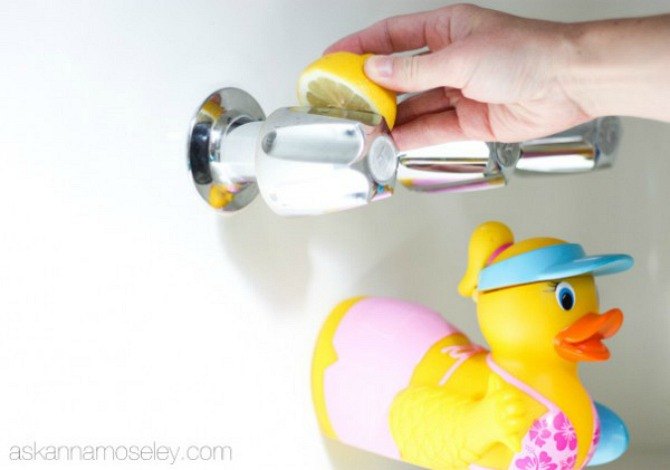 s 12 green cleaning tricks that will actually save you time money, cleaning tips, Make your chrome shine with a lemon wedge