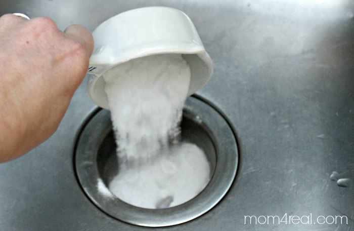 s 12 green cleaning tricks that will actually save you time money, cleaning tips, Unclog drains with just a cup of baking soda
