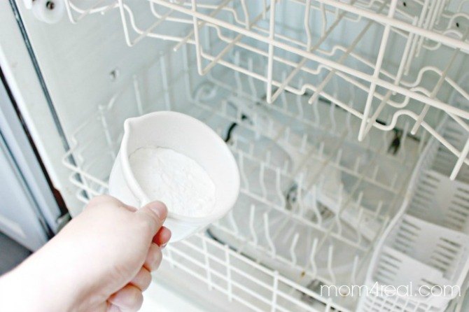 s 12 green cleaning tricks that will actually save you time money, cleaning tips, Or use a cup to rejuvenate your dishwasher