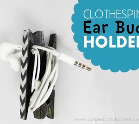earbud holders no more tangles , crafts, organizing, repurposing upcycling