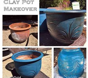 super easy clay pot makeoever, crafts, how to