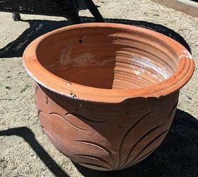 super easy clay pot makeoever, crafts, how to